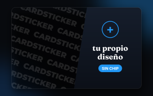 Sin chip – Personalízalo - pegatina para tarjeta