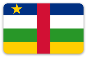 República Centroafricana - pegatina para tarjeta