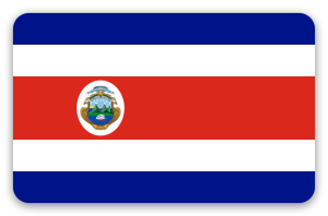 Costa Rica - pegatina para tarjeta