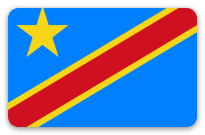 Congo (Rep. Dem.) - pegatina para tarjeta