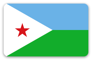 Djibouti - pegatina para tarjeta