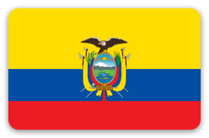 Ecuador - pegatina para tarjeta