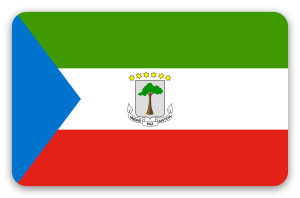 Guinea Ecuatorial - pegatina para tarjeta