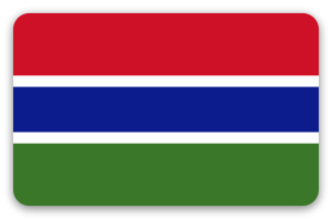 Gambia - pegatina para tarjeta