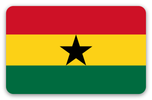 Ghana - pegatina para tarjeta