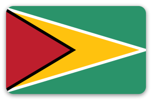 Guyana - pegatina para tarjeta