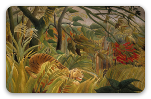 Tigre en la tormenta