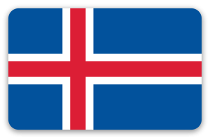 Islandia - pegatina para tarjeta
