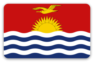 Kiribati - pegatina para tarjeta