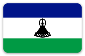 Lesotho - pegatina para tarjeta
