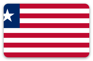 Liberia - pegatina para tarjeta