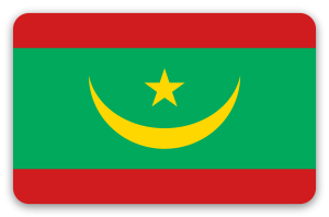 Mauritania - pegatina para tarjeta