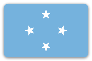 Micronesia - pegatina para tarjeta