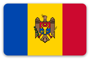 Moldavia - pegatina para tarjeta