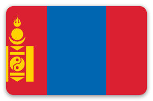 Mongolia - pegatina para tarjeta