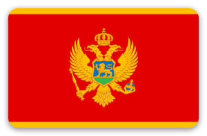 Montenegro - pegatina para tarjeta