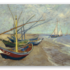 Barcas de pesca en la playa