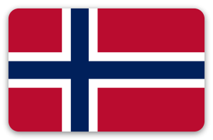 Noruega - pegatina para tarjeta