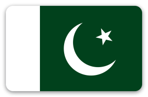 Pakistán - pegatina para tarjeta
