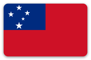 Samoa - pegatina para tarjeta