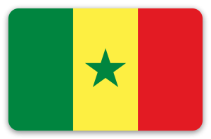 Senegal - pegatina para tarjeta