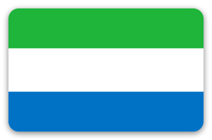 Sierra Leone - pegatina para tarjeta