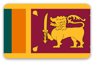 Sri Lanka - pegatina para tarjeta