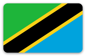 Tanzania - pegatina para tarjeta