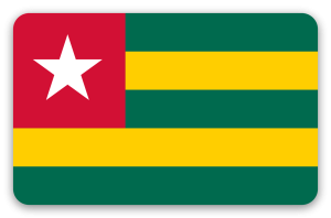 Togo - pegatina para tarjeta