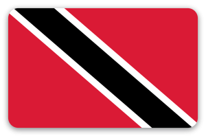 Trinidad y Tobago - pegatina para tarjeta