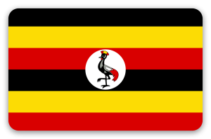 Uganda - pegatina para tarjeta