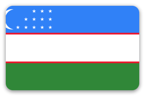 Uzbekistán - pegatina para tarjeta