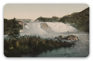 Cascada cerca de Trondheim hacia 1900