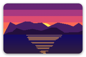 Atardecer pixel
